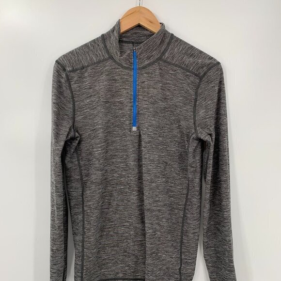 American Eagle Running Sweatshirt Thumbholes Gray - Picture 3 of 9